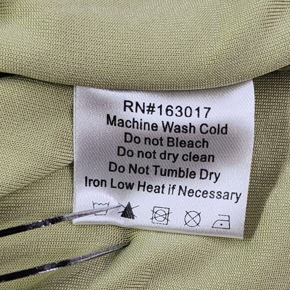 Princess Polly Dress Womens US 12 Green Long Bell Sleeve Square Neck Ribbed Knit - Picture 6 of 9